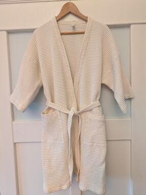 SDH The Purists Cotton Waffle Robe Sz L